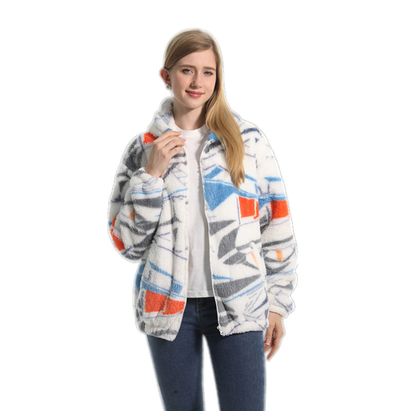 Fleece-lined Thickened Hooded Jacket